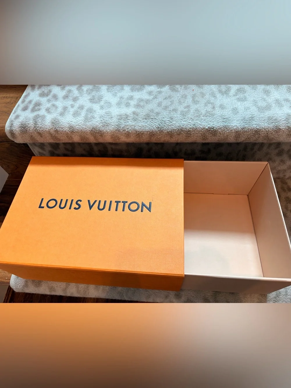 Louis Vuitton Bright Orange Logo Gift Boxes Trio